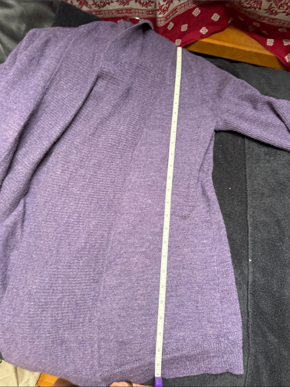Fenn Wright Manson Purple Open-Front Cozy Cardigan - Picture 5 of 6